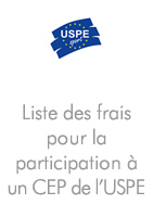 Liste des frais pour la participation à un CEP de l'USPE