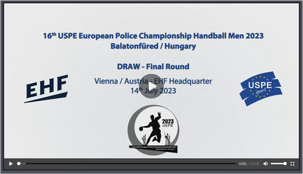 Draw USPE EPC Handball Men 2023